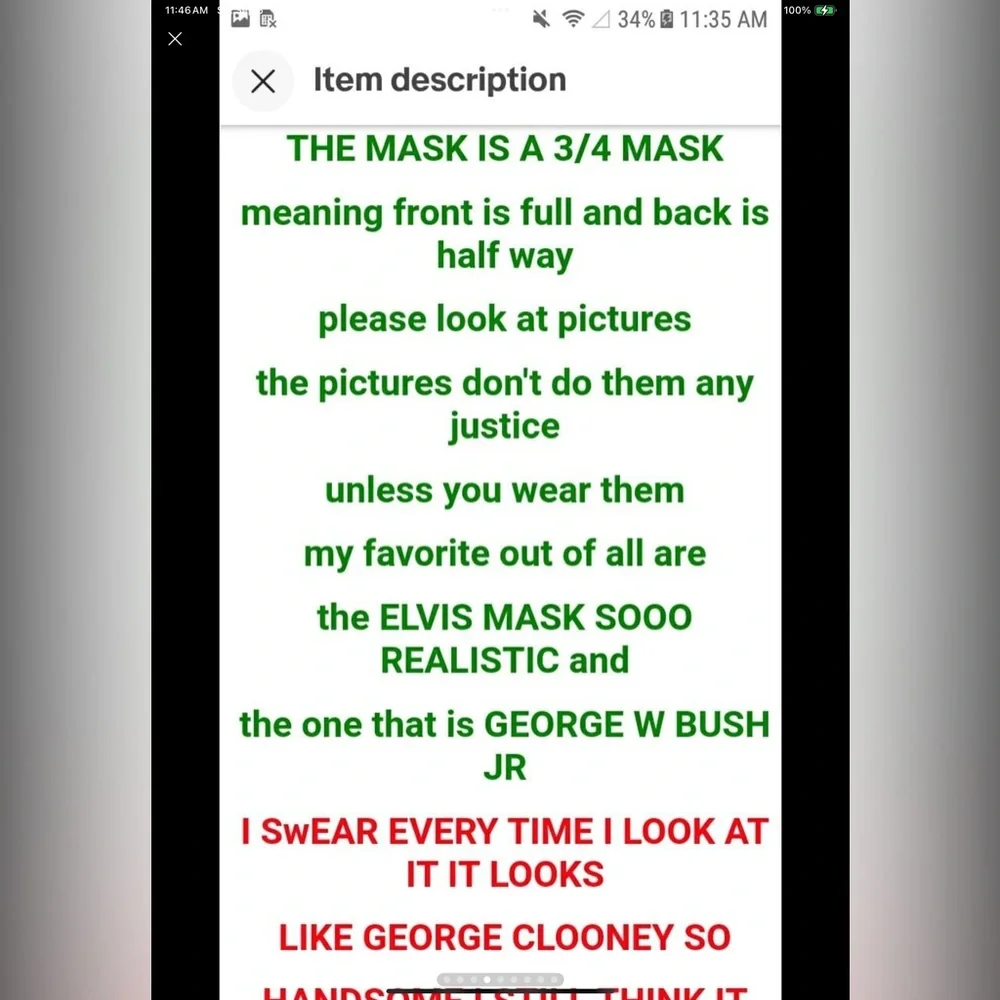 Famous people MAD SCIENTISTS mask vintage FAMOUS PEOPLE 1980’-1990’s new but old